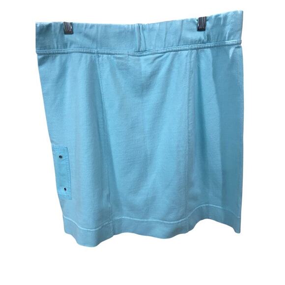 Eddie Bauer Blue Sweat Skirt with Side Pocket - Size Large (EUC) - Picture 2 of 5